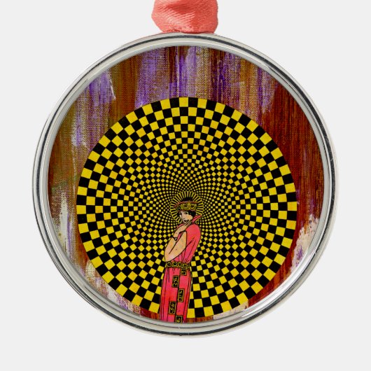 Daliance von Michael Moffa Ornament Aus Metall (Vorne)