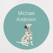 Dalitenhund färbt wasserdichtes Etikett (Design 2)