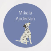 Dalitenhund färbt wasserdichtes Etikett (Design 1)