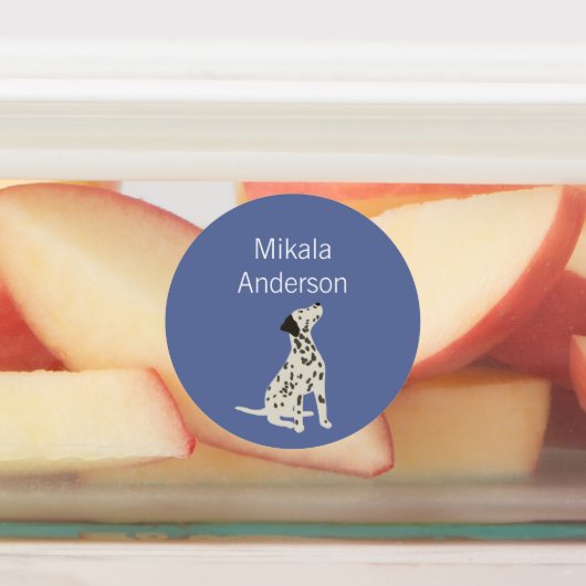 Dalitenhund färbt wasserdichtes Etikett (Befestigt)