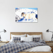 Dall Schafe, Ovis dalli, vollständiger ram Leinwanddruck (Insitu (Schlafzimmer))