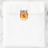 Dalla Corte Coat of Arms Runder Aufkleber (Tasche)