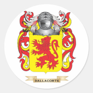 Dalla Corte Coat of Arms Runder Aufkleber