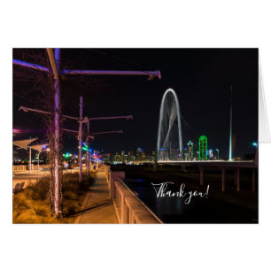 Dallas Abend Walk Danke Karte