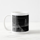 Dallas Abend Walk Grayscale Kaffee Tasse (Links)