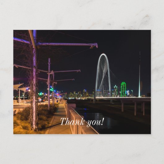 Dallas Abend Walk Postkarte (Vorderseite)