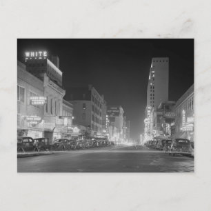 Dallas bei Nacht, 1942 Postkarte