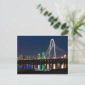Dallas Bridge Blick Postkarte (Stehend Vorderseite)