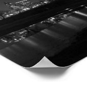 Dallas Bridge View Grayscale Poster (Ecke)