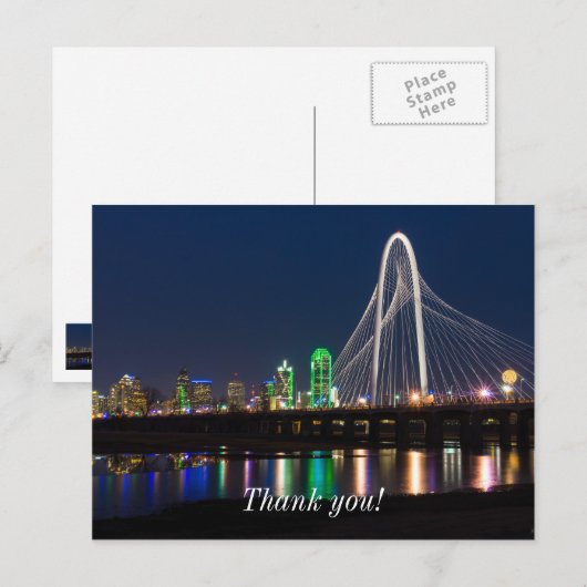 Dallas Bridge View Postkarte (Vorne/Hinten)