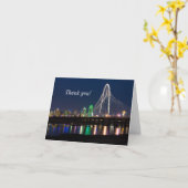 Dallas Bridge View Vielen Dank Karte (Gelbe Blume)