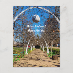 Dallas Christmas Arches Postcard Postkarte