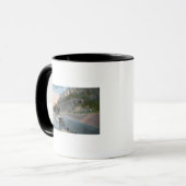 Dallas City Steamer am Columbia River Tasse (Vorderseite Links)