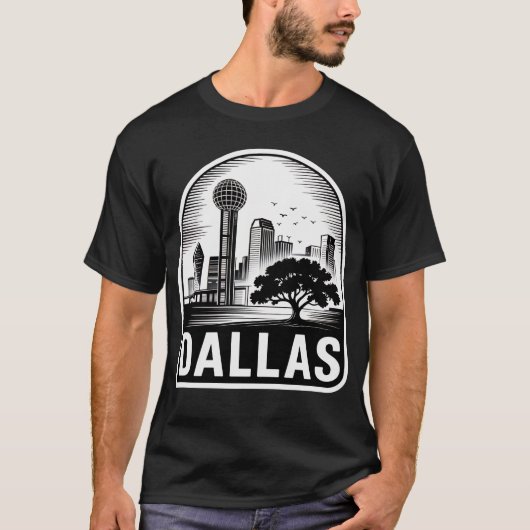 Dallas City Texas USA T-Shirt (Vorderseite)