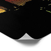 Dallas Color Skyline Poster (Ecke)