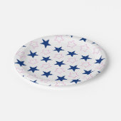 Dallas Cowboys Cheerleader Inspirierte Party Telle Pappteller (Schrägansicht)