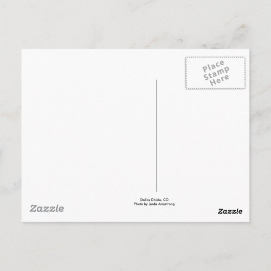 Dallas Divide Postkarte (Rückseite)
