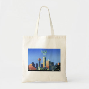 Dallas Downtown Texas Vintage Tragetasche
