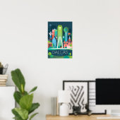 Dallas Druck Poster (Heimbüro)