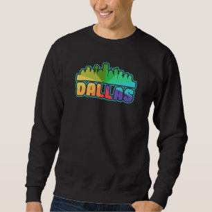 Dallas farbenfrohe Skyline Design für stolze Dalla Sweatshirt