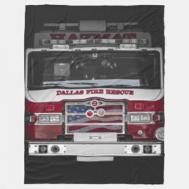 Dallas Fire Truck Fleecedecke