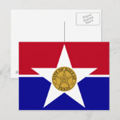 Dallas-Flagge Postkarte (Vorne/Hinten)