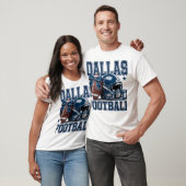 Dallas Football Fan Geschenk - Helm & Ball mit Bow T-Shirt (Unisex)