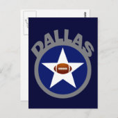 DALLAS FOOTBALL POSTKARTE (Vorne/Hinten)