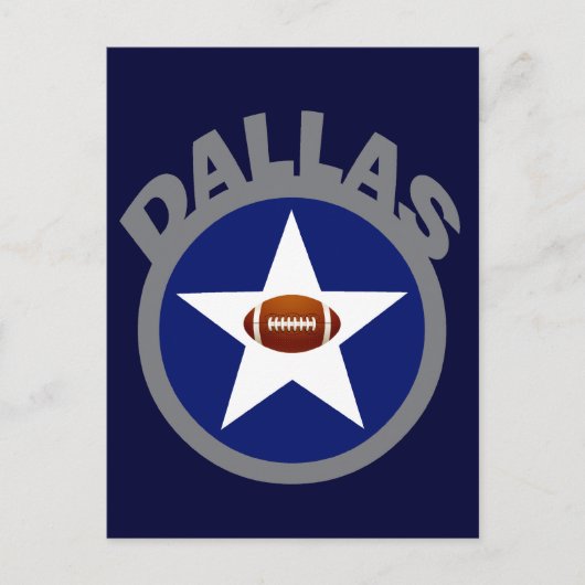 DALLAS FOOTBALL POSTKARTE (Vorderseite)