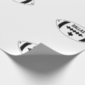Dallas Football Theme Geschenkpapier (Ecke)