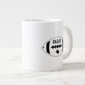Dallas Football Theme Jumbo-Tasse (Vorderseite Rechts)