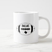 Dallas Football Theme Jumbo-Tasse (Rechts)