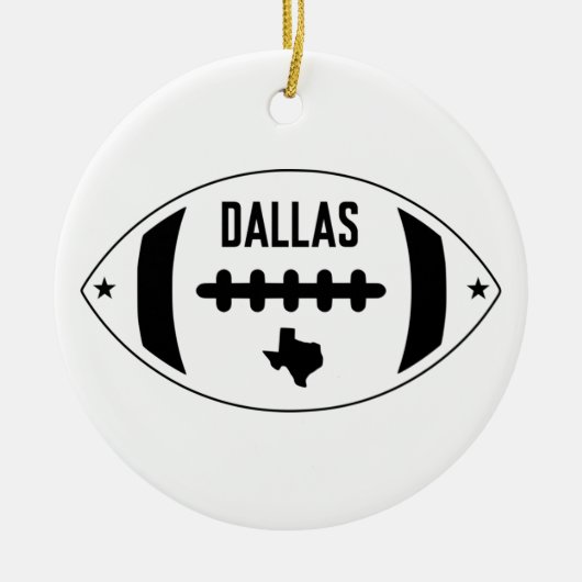 Dallas Football Theme Keramik Ornament (Vorne)