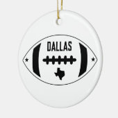 Dallas Football Theme Keramik Ornament (Links)