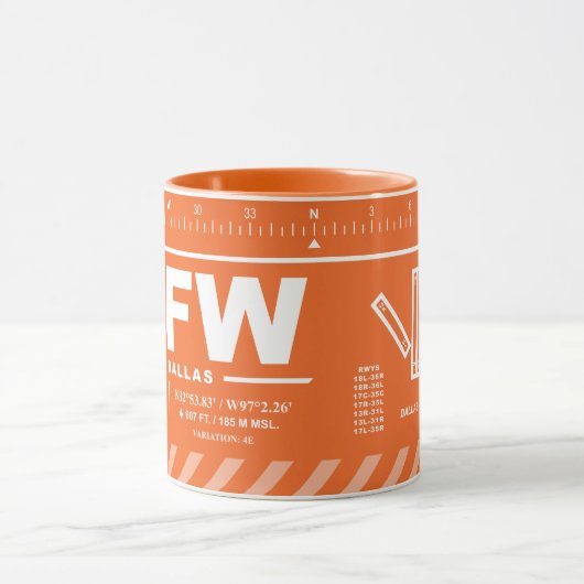 Dallas-Fort Worth Internationaler Flughafen DFW Tasse (Zentrum)