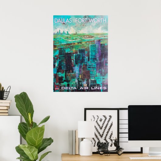 DALLAS FORT WORTH POSTER (Heimbüro)