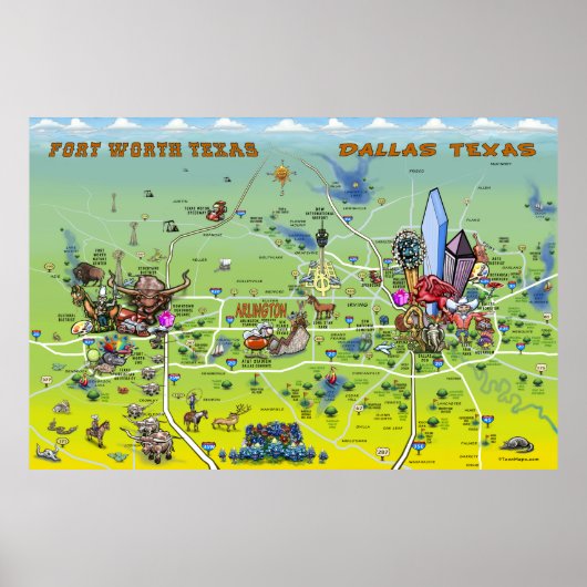 Dallas Fort Worth Poster (Vorne)
