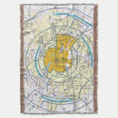 Dallas Ft. Worth Flyway Chart Decke (Vorderseite Vertikal)