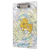 Dallas Ft. Worth Flyway Chart Klemmbrett (Links)