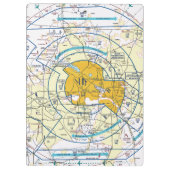 Dallas Ft. Worth Flyway Chart Klemmbrett (Rückseite)