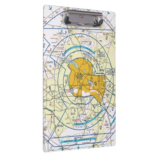 Dallas Ft. Worth Flyway Chart Klemmbrett (Rechts)