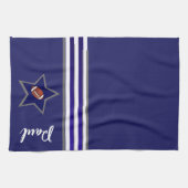 Dallas-Fußballfan anpassbares Design Geschirrtuch (Horizontal)