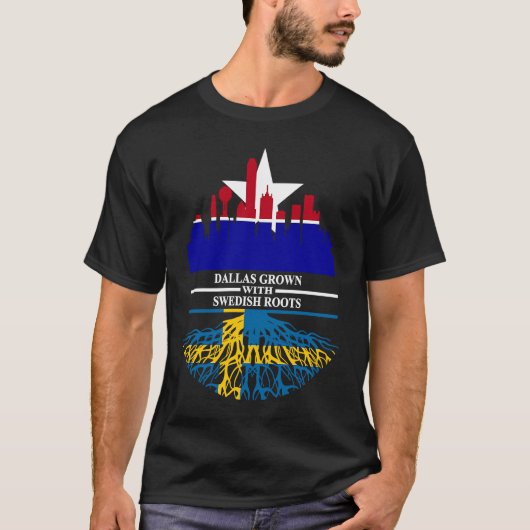 Dallas Half Swedish Roots Dallasite Texas Dallas S T-Shirt (Vorderseite)