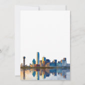 Dallas Hochzeitsempfang Einladung (Rückseite)