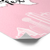 Dallas Hübsch in Rosa Poster (Ecke)