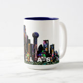 Dallas in Graffiti Zweifarbige Tasse (VorderseiteRechts)