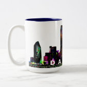 Dallas in Graffiti Zweifarbige Tasse (Links)