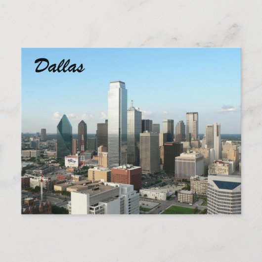 Dallas Innenstadt Postkarte (Vorderseite)
