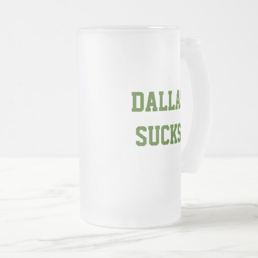 Dallas ist zum Kotzen! Tasse (VorderseiteRechts)