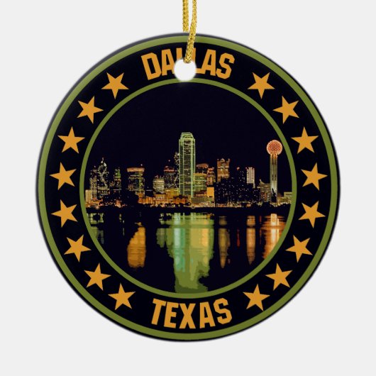Dallas Keramik Ornament (Vorne)